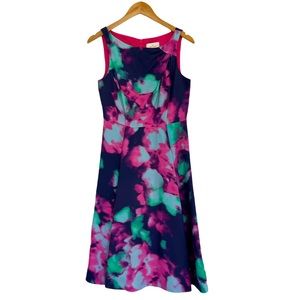 Kate Spade multicolor print fit and flare dress 6